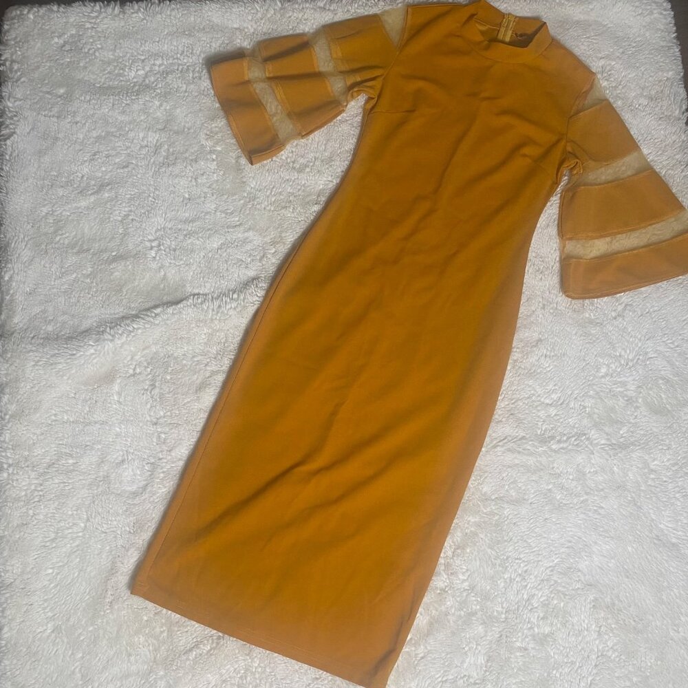 Tan SHEIN Pencil Dress